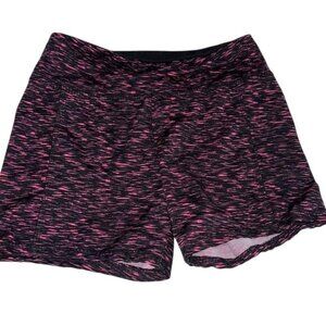 Take A Walk Womens S Athletic Shorts Black & Pink